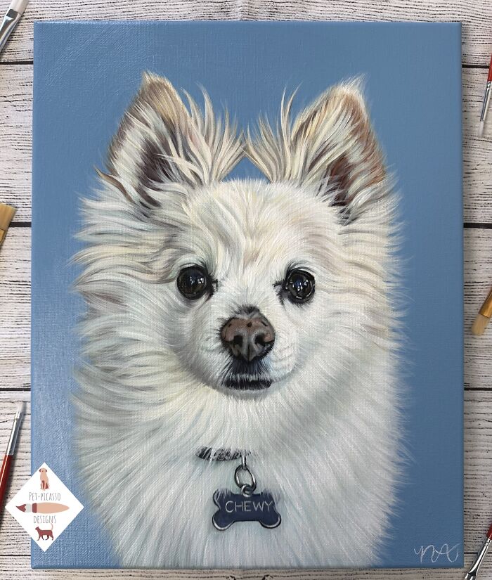 This Artist Paints Incredibly Detailed Pet Portraits That Owners Can Treasure Forever (33 Pics)