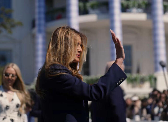 Melania Trump's Look At White House Easter Egg Roll Reignites Body Double Conspiracy Theory Over Odd Details