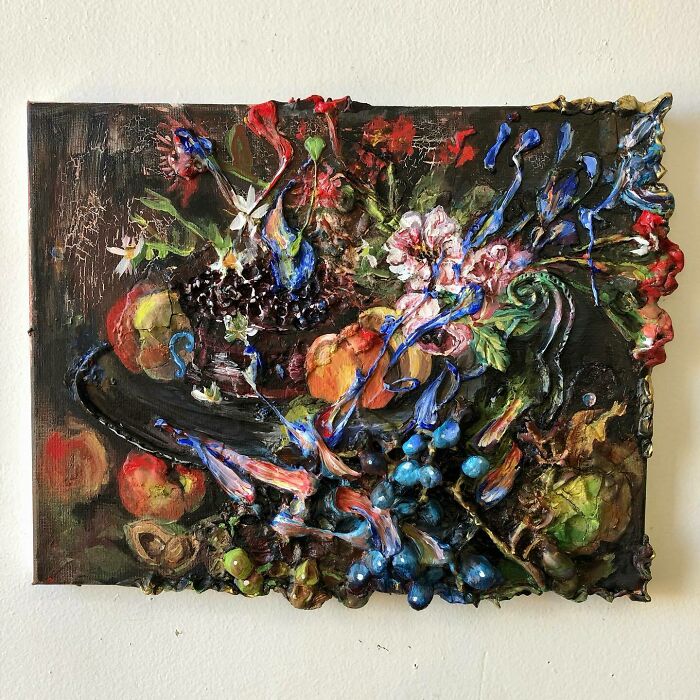 Still Alive With Grapes And Peaches