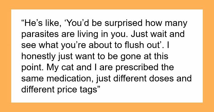 Woman Brings Home Cute Senior Cat, Accidentally Signs Up For Matching Tapeworms And Expensive Regret