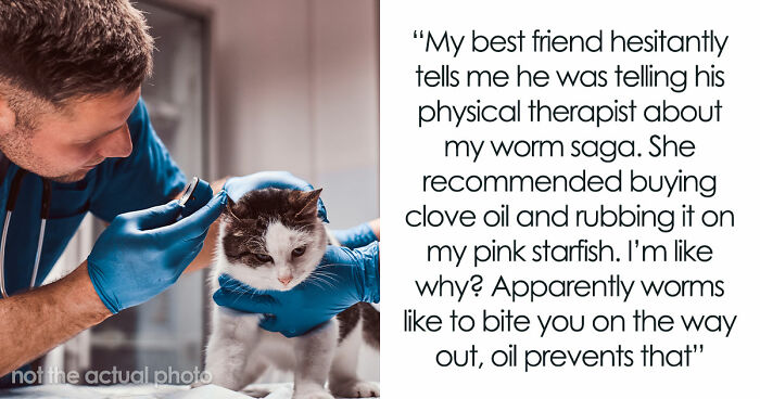 Woman Brings Home Cute Senior Cat, Accidentally Signs Up For Matching Tapeworms And Expensive Regret