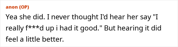 Screenshot of a forum post discussing an army wife who cheats on her deployed husband and faces his revenge.