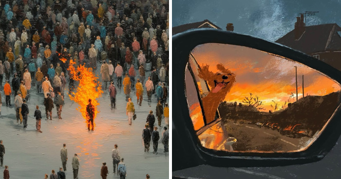 31 Artworks That Capture Feelings That Are Hard To Explain, As Shared By This Page