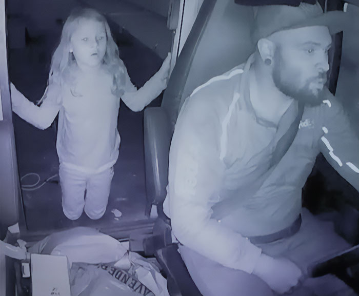 Athena Strand&rsquo;s mom confronts FedEx driver inside vehicle in night vision, revealing emotional reason behind court date attendance.