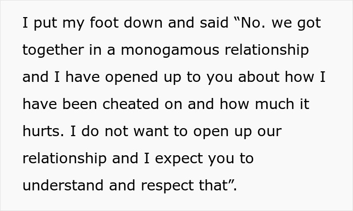 Guy Feels Pressured And Betrayed After GF Accuses Him Of Being Selfish For Closing Open Relationship Guy Feels Pressured And Betrayed After GF Accuses Him Of Being Selfish For Closing Open Relationship