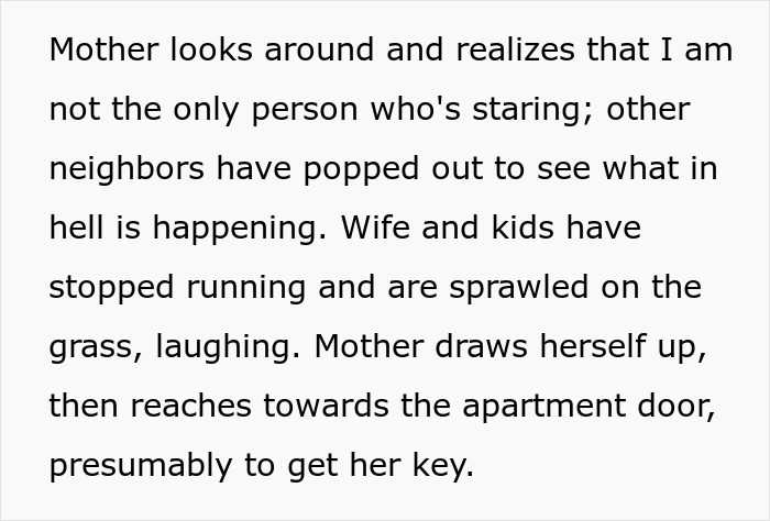 Mother-in-law uses emergency key to drop in unannounced while family prepares their own emergency surprise.