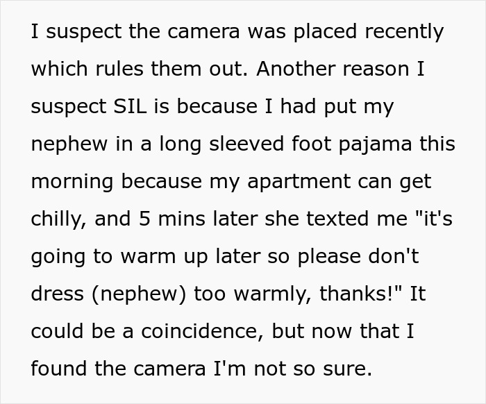 Woman Finds A Hidden Camera In Her Own Home, Suspects SIL Doesn't Trust Her
