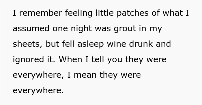 Text describing a woman bringing home a cute senior cat and accidentally dealing with matching tapeworms and costly regret.