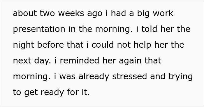 Man forced to change locks and threaten sister with police after she abandons her kids at his house.