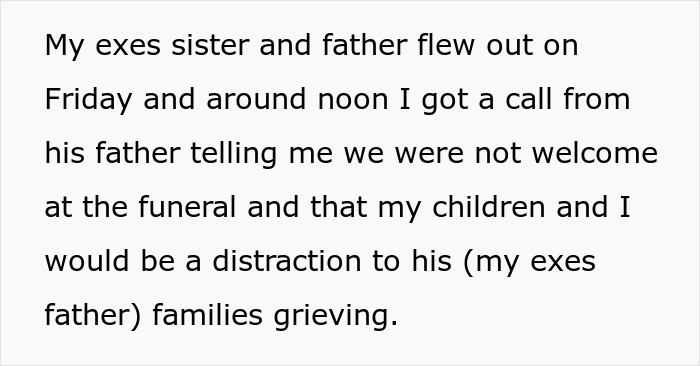 "Protect Your Kids": Ex-FIL Refuses To Let Woman And Grandkids Come For Son's Funeral, She's Shocked