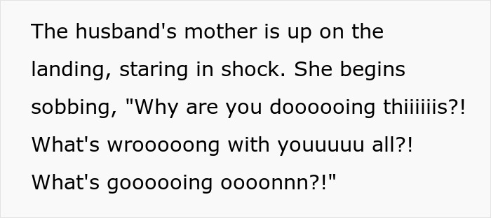 MIL uses her emergency key to enter, while family reacts and prepares to show her a real emergency situation.