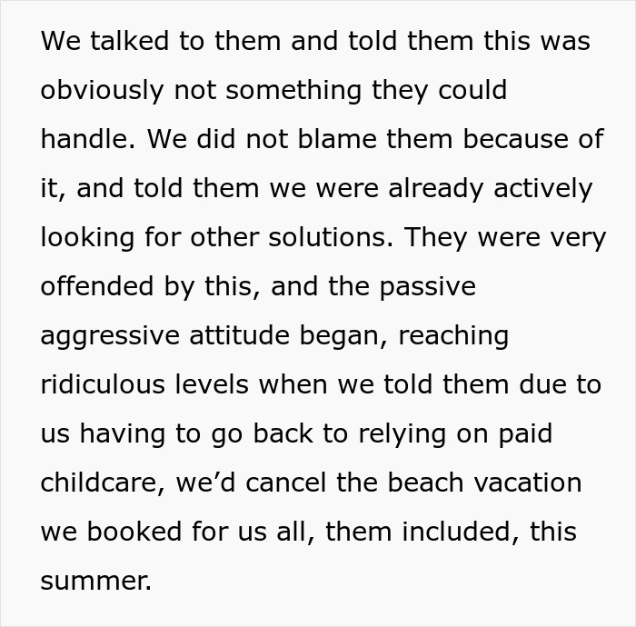 Grandparents Can&rsquo;t Handle Babysitting, Get Mad When Parents Cancel Vacation Over Childcare Costs