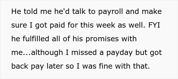 Homem passa de demitido a promovido em questão de semanas depois que chefe corrupto tenta se livrar dele