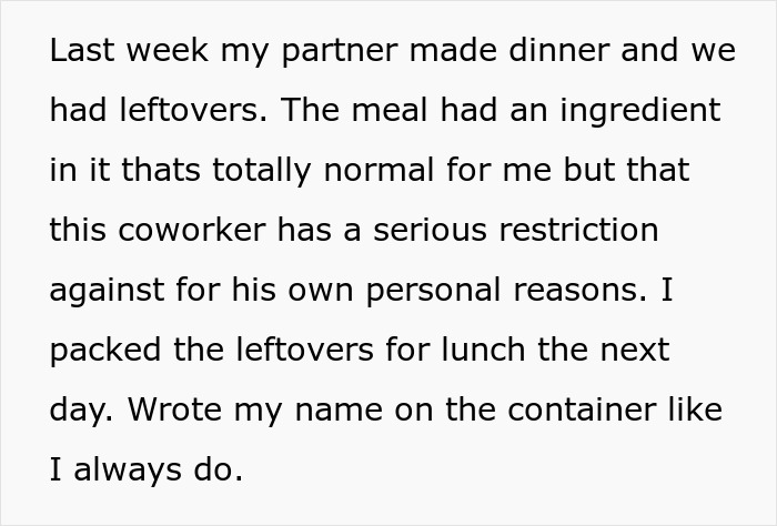 Office Food Thief Makes Coworker Miserable By Stealing Their Food, Faces Karma One Fine Day