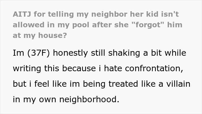 Woman Stops Neighbor’s Child From Using Her Pool Unsupervised, Parents Call Her Cold And Heartless Woman Stops Neighbor’s Child From Using Her Pool Unsupervised, Parents Call Her Cold And Heartless