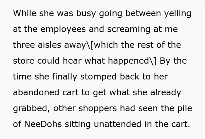 Scalper yelling at shoppers over bulk items in store, causing disruption before being banned and escorted by police. Scalper yelling at shoppers over bulk items in store, causing disruption before being banned and escorted by police.