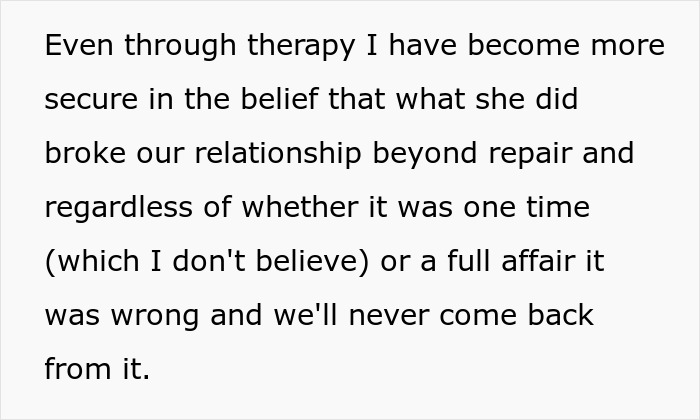 Text discussing a woman facing karma after cheating with her sister's baby daddy and asking for sympathy when he cheats too.