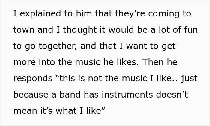Woman Buys Concert Tickets For BF’s Birthday Because He “Loves Bands”, His Reaction Makes Her Cry