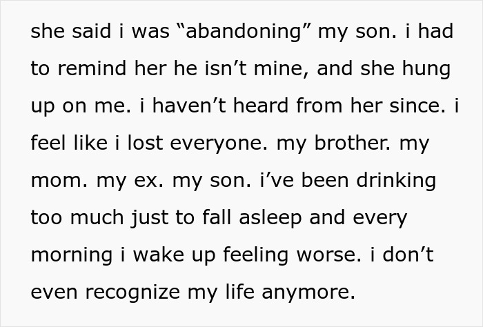 Text from a confessional post details a person's emotional turmoil, feeling lost and questioning their role as "Dad" or "Uncle." Text from a confessional post details a person's emotional turmoil, feeling lost and questioning their role as "Dad" or "Uncle."