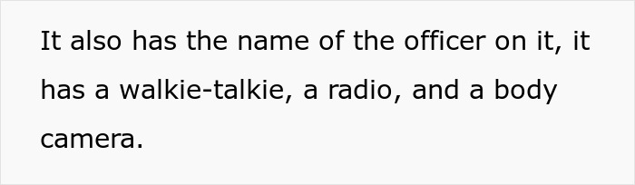 Police equipment including walkie-talkie, radio, and body camera belonging to a real police officer shown in close-up.