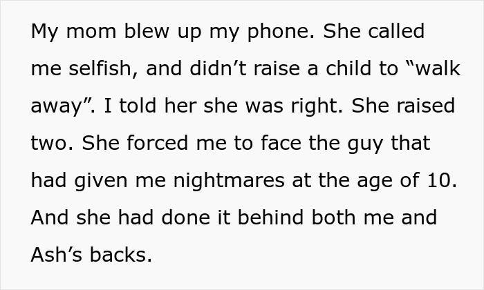 Man Refuses To Let His Estranged Brother Back Into His Life, Their Mom Tries To Force A Reunion