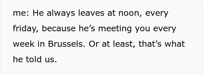 Text from a message, highlighting an employee's perfect revenge on a horrible boss.