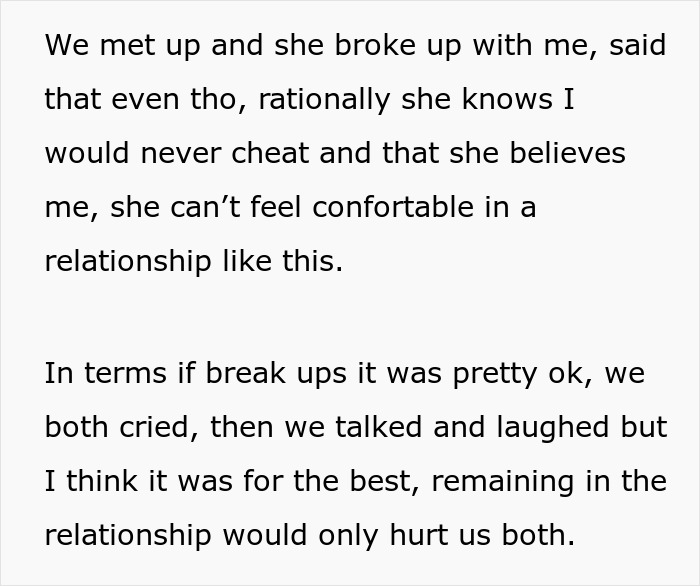 Man explains woman breaks up with boyfriend after seeing how close his female friend is to his family, sharing emotions. Man explains woman breaks up with boyfriend after seeing how close his female friend is to his family, sharing emotions.
