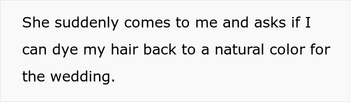 Man Of Honor Told To Change His Blue Hair For Wedding, Bride Uncovers Mom's Meddling Just In Time Man Of Honor Told To Change His Blue Hair For Wedding, Bride Uncovers Mom's Meddling Just In Time