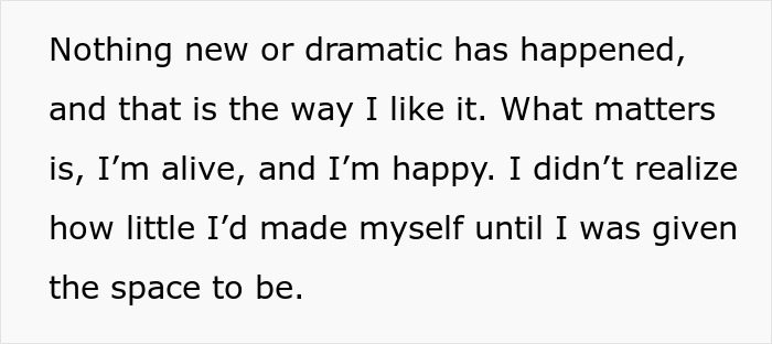 Text excerpt on a white background about personal reflection, related to man&rsquo;s outburst over mustard and underlying issues.