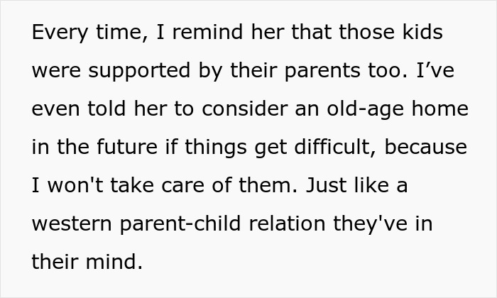 Text excerpt about parents pushing son to be independent at 18 and consequences in parent-child relationship.