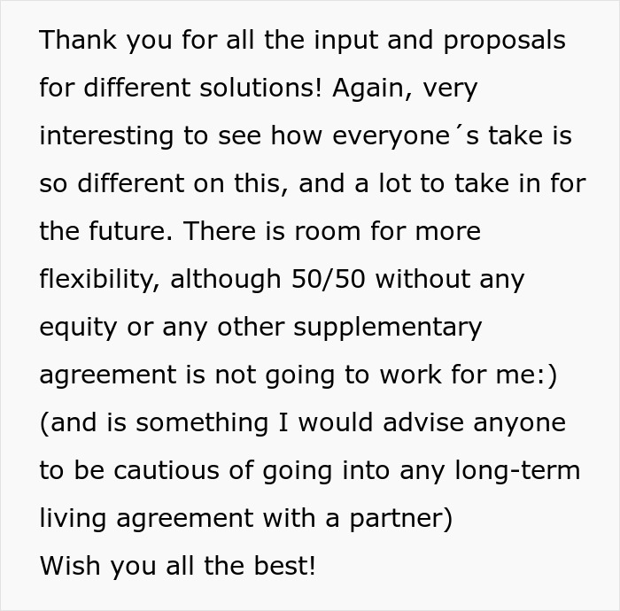 Mulher chamada de sanguessuga quando se recusou a dividir a hipoteca de BF em 50/50 se ela não estiver na escritura