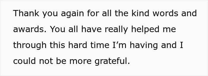 Thank you message expressing gratitude for support through a hard time related to boyfriend plans to leave girlfriend.