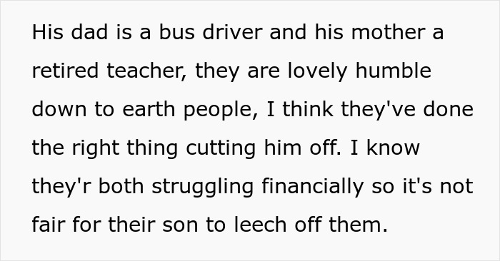 Text about a man judging his best friend working as a server and not asking for money despite financial struggles. Text about a man judging his best friend working as a server and not asking for money despite financial struggles.
