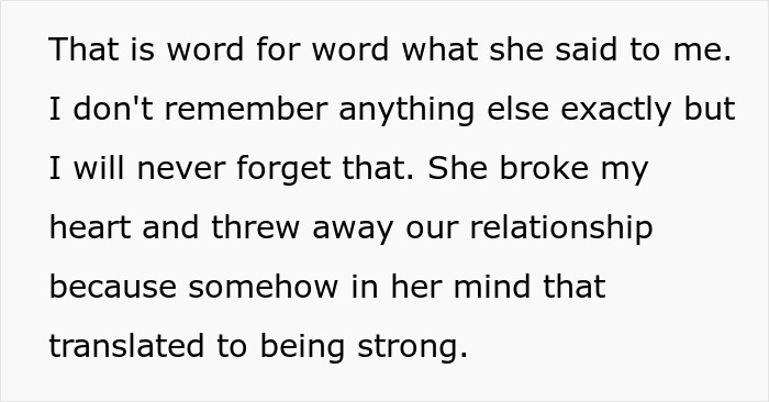 Text excerpt showing emotional impact after a wife divorces husband during cancer out of fear, now seeking second chance.
