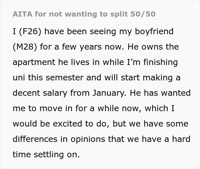 Mulher chamada de sanguessuga quando se recusou a dividir a hipoteca de BF em 50/50 se ela não estiver na escritura