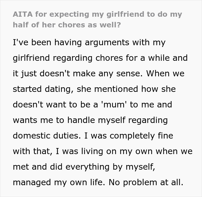 “Não sou sua empregada nem sua mãe”: casal vai morar junto e começa a brigar por causa de tarefas