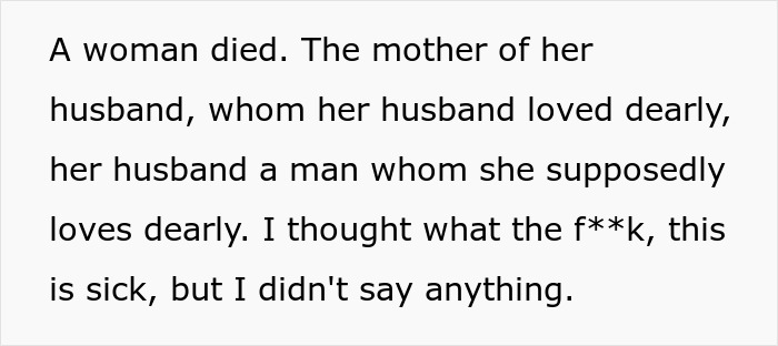 Woman Treats MIL&rsquo;s Funeral Like A Win, Horrified Coworker Debates Exposing It To Her Husband