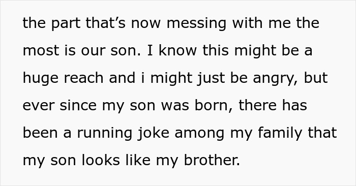 A son's likeness to his uncle, implying a Dad's paternity concern. A story about a son, dad, and uncle. A son's likeness to his uncle, implying a Dad's paternity concern. A story about a son, dad, and uncle.