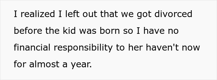 Text excerpt discussing divorce and financial responsibility after separation from an army wife cheating on deployed husband.