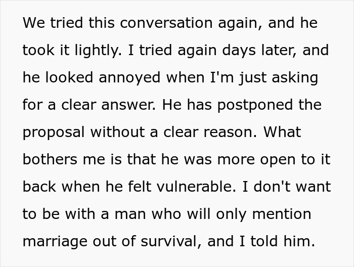 Guy Promises Engagement To Get GF To Move In, Spends Two Years Dodging The Topic Until She's Done