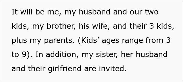 Text discussing a polyamorous sister's insistence on open affection with both partners despite family concerns for the kids.