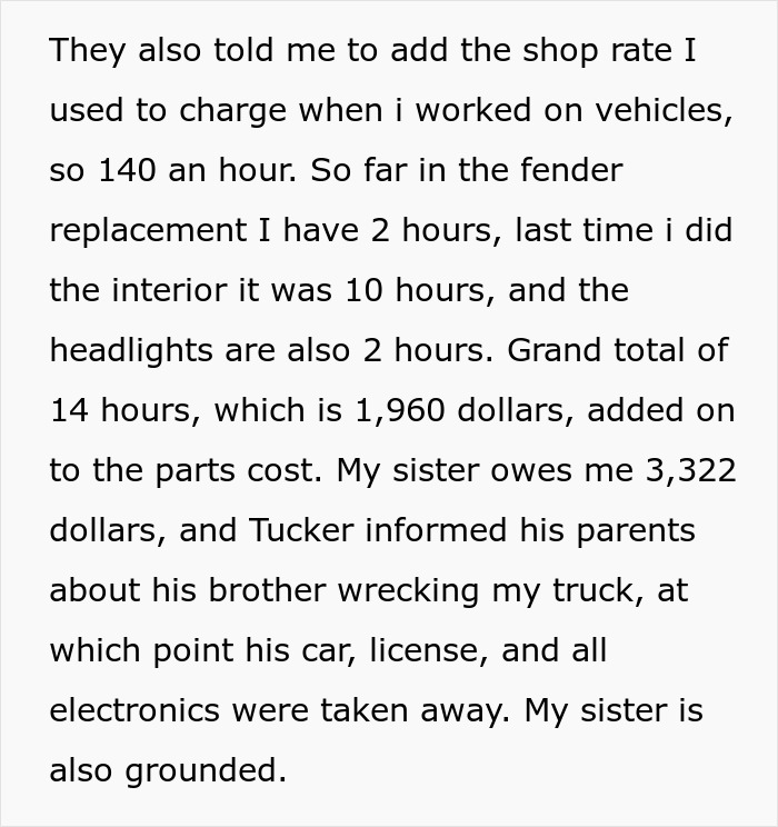 17YO Ruins Bro's Truck By Driving Drunk, Throws A Fit As He Demands $3.3K To Cover The Damage