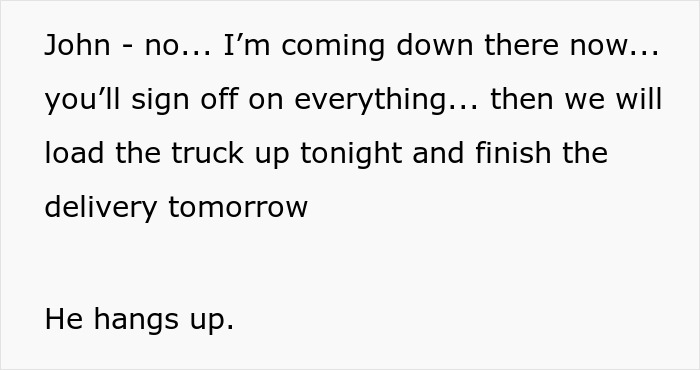 Text message showing a man coordinating a delivery to support his overworked and underpaid friend.