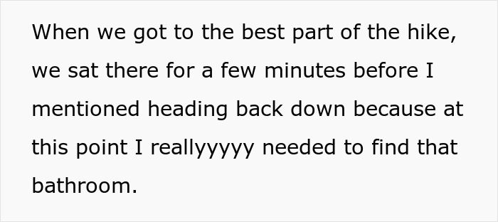 Woman Has A Bathroom Emergency On Hike, Boyfriend&rsquo;s Reaction To It Ends Their Relationship