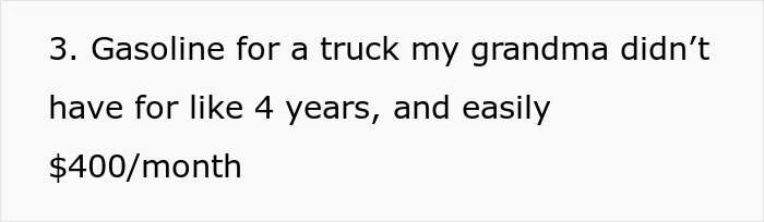 Text excerpt about a lady exploiting her mom's resources for years, causing financial harm and penalties related to family revenge.