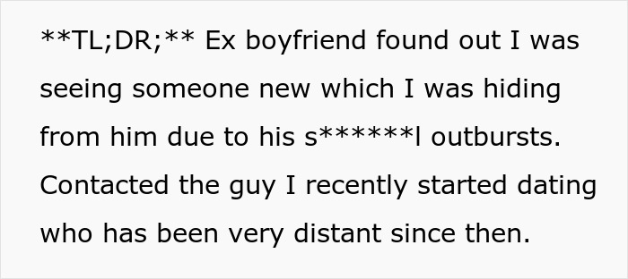 Controlling Man Harasses And Threatens Ex, She's Terrified As He Tries To Ruin Her New Relationship