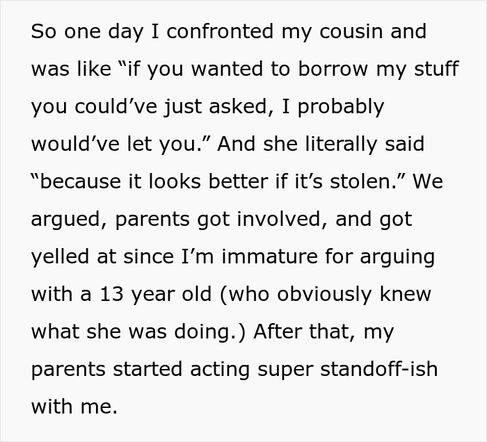 As repetidas mentiras e roubos da prima empurram adolescente para fora da casa dos pais e ela corta todo contato