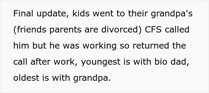 Text excerpt discussing a single mom expecting a friend to drop work and look after her autistic kid.