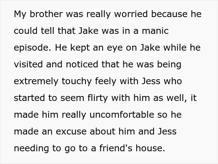 Text describing a pregnant woman cutting off her SIL who keeps feeding info to an unstable ex, revealing a scary truth.