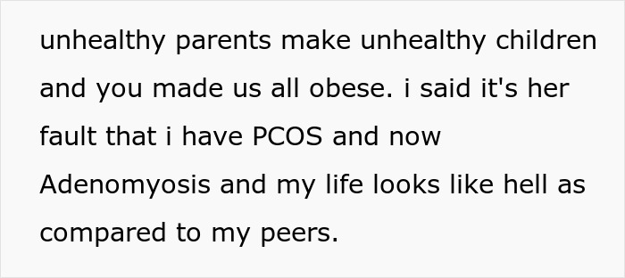 Asian Mom Body Shames Daughter, Gets Mad When She Says She's The Reason For Her Weight And Illnesses